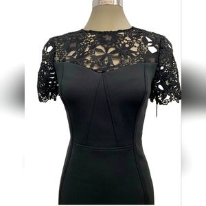 NWT Calvin Klein BLACK Exquisite Cocktail Party Sheath Dress size 14
